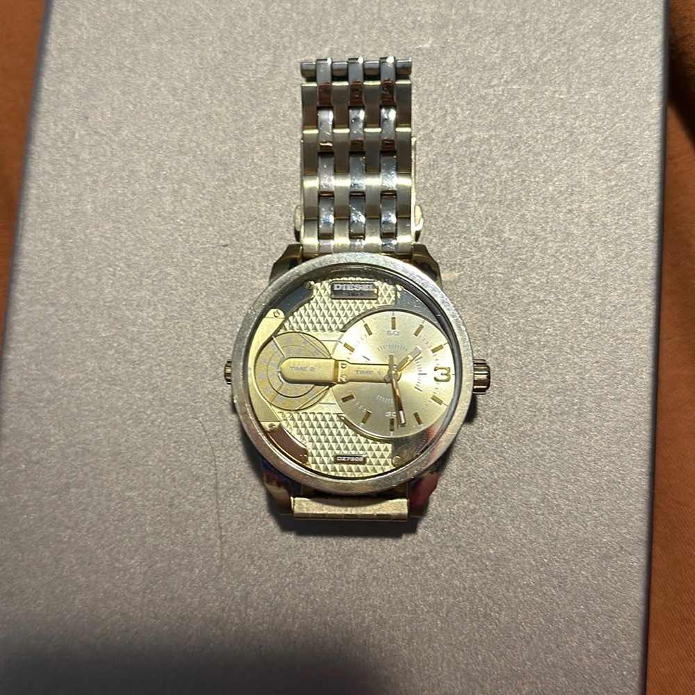 Diesel Gold Solid Stainless Steel Watch, DZ-7306